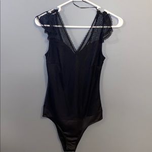 NWT Forever 21 Black Bodysuit Size Medium